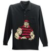 Long Sleeve Silk Touch Polo with Pocket Thumbnail
