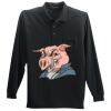 Long Sleeve Silk Touch Polo with Pocket Thumbnail
