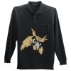 Long Sleeve Silk Touch Polo with Pocket Thumbnail