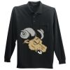 Long Sleeve Silk Touch Polo with Pocket Thumbnail