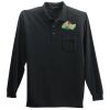 Long Sleeve Silk Touch Polo with Pocket Thumbnail