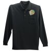 Long Sleeve Silk Touch Polo with Pocket Thumbnail