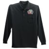 Long Sleeve Silk Touch Polo with Pocket Thumbnail
