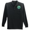 Long Sleeve Silk Touch Polo with Pocket Thumbnail