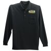Long Sleeve Silk Touch Polo with Pocket Thumbnail