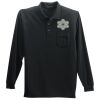 Long Sleeve Silk Touch Polo with Pocket Thumbnail