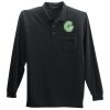 Long Sleeve Silk Touch Polo with Pocket Thumbnail