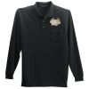 Long Sleeve Silk Touch Polo with Pocket Thumbnail