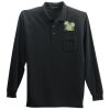 Long Sleeve Silk Touch Polo with Pocket Thumbnail