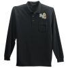 Long Sleeve Silk Touch Polo with Pocket Thumbnail