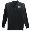 Long Sleeve Silk Touch Polo with Pocket Thumbnail