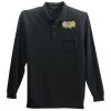 Long Sleeve Silk Touch Polo with Pocket Thumbnail