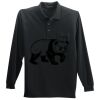 Long Sleeve Silk Touch Polo with Pocket Thumbnail