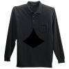 Long Sleeve Silk Touch Polo with Pocket Thumbnail