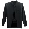 Long Sleeve Silk Touch Polo with Pocket Thumbnail