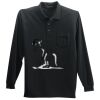 Long Sleeve Silk Touch Polo with Pocket Thumbnail