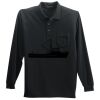 Long Sleeve Silk Touch Polo with Pocket Thumbnail