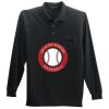 Long Sleeve Silk Touch Polo with Pocket Thumbnail