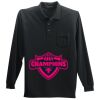 Long Sleeve Silk Touch Polo with Pocket Thumbnail
