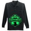 Long Sleeve Silk Touch Polo with Pocket Thumbnail