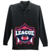 Long Sleeve Silk Touch Polo with Pocket Thumbnail