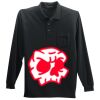 Long Sleeve Silk Touch Polo with Pocket Thumbnail