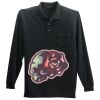 Long Sleeve Silk Touch Polo with Pocket Thumbnail