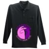 Long Sleeve Silk Touch Polo with Pocket Thumbnail