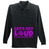 Long Sleeve Silk Touch Polo with Pocket Thumbnail