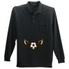Long Sleeve Silk Touch Polo with Pocket Thumbnail
