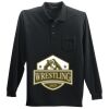 Long Sleeve Silk Touch Polo with Pocket Thumbnail