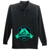 Long Sleeve Silk Touch Polo with Pocket Thumbnail