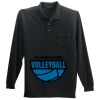 Long Sleeve Silk Touch Polo with Pocket Thumbnail
