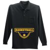 Long Sleeve Silk Touch Polo with Pocket Thumbnail