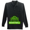 Long Sleeve Silk Touch Polo with Pocket Thumbnail