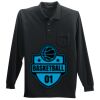 Long Sleeve Silk Touch Polo with Pocket Thumbnail
