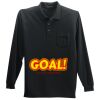 Long Sleeve Silk Touch Polo with Pocket Thumbnail
