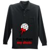 Long Sleeve Silk Touch Polo with Pocket Thumbnail