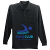 Long Sleeve Silk Touch Polo with Pocket Thumbnail