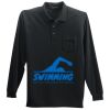 Long Sleeve Silk Touch Polo with Pocket Thumbnail