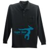 Long Sleeve Silk Touch Polo with Pocket Thumbnail