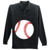 Long Sleeve Silk Touch Polo with Pocket Thumbnail