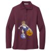 Women's Silk Touch Long Sleeve Polo Thumbnail