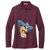 Women's Silk Touch Long Sleeve Polo Thumbnail